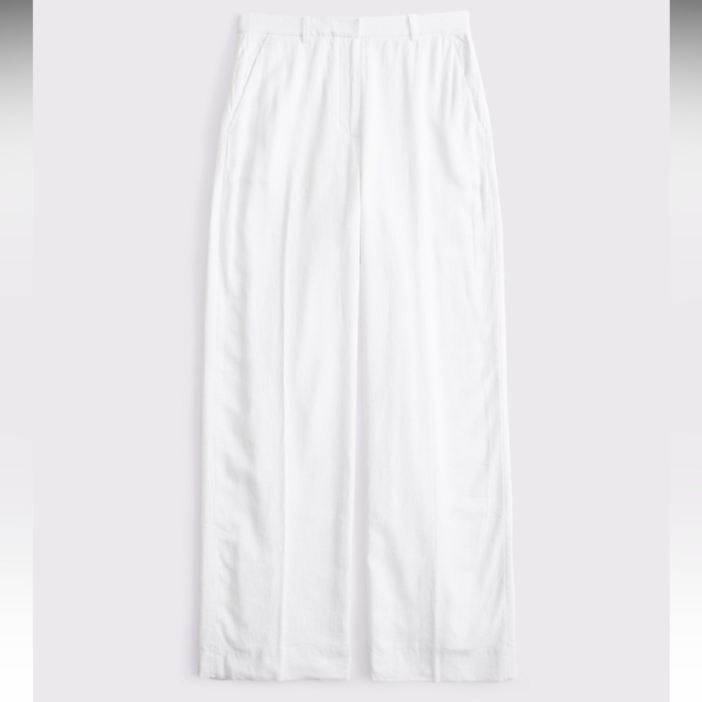 Abercrombie Curve Love High Waisted Linen Pants